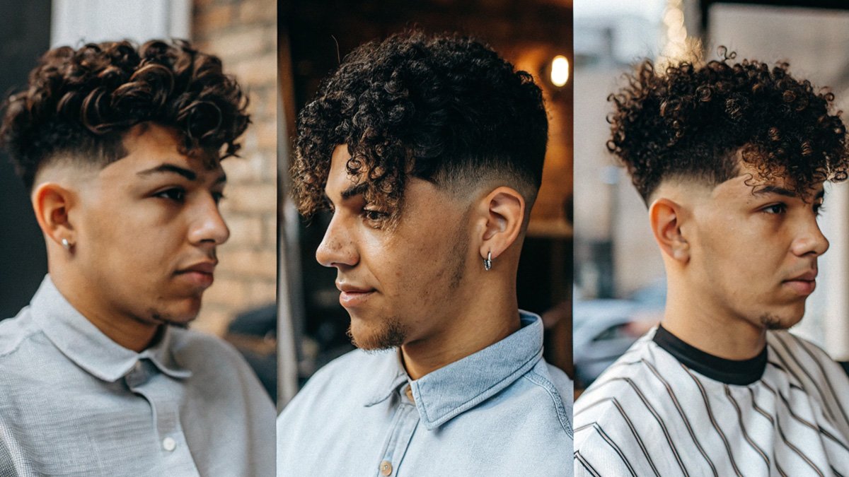 Curly Hair Fades for Men